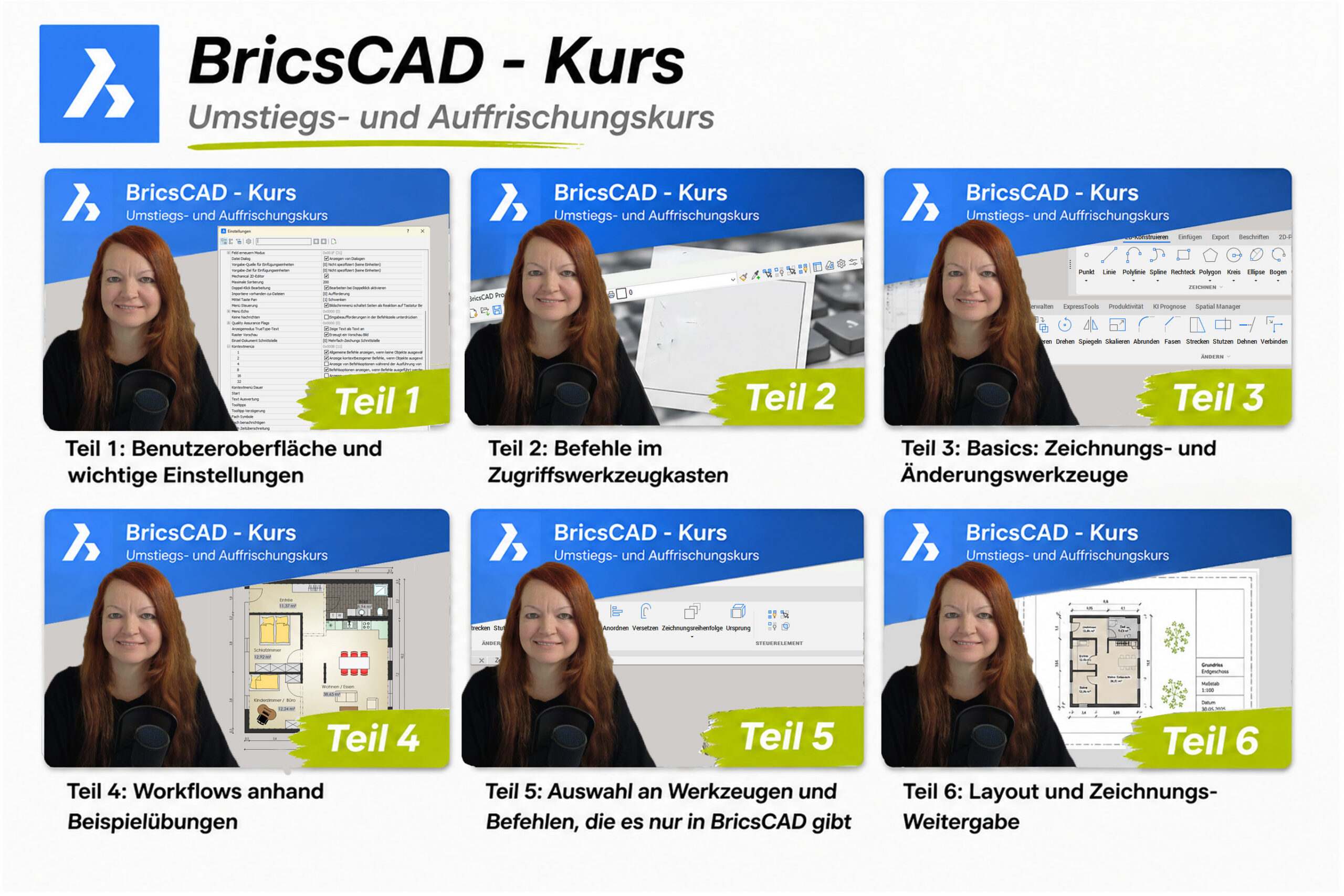 BricsCAD-Videokurs_Übersicht_neu Kapitel Übersicht