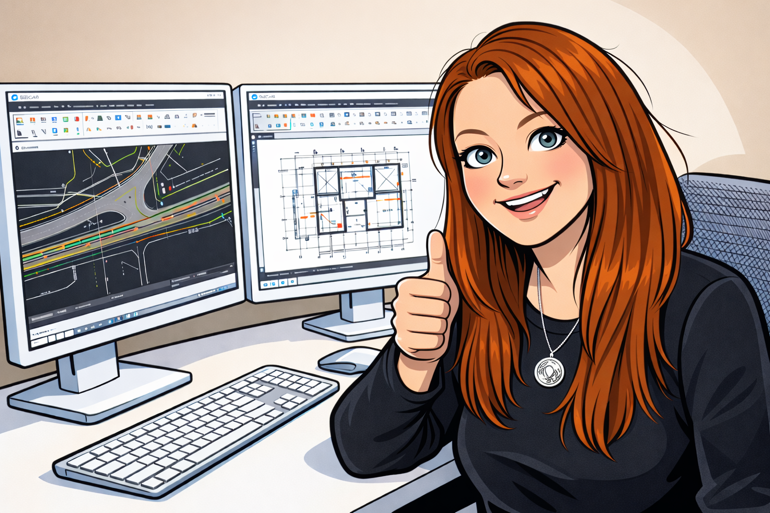 CAD Anwender ist happy