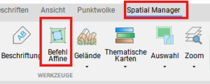Spatial Manager - Werkzeuge Affine
